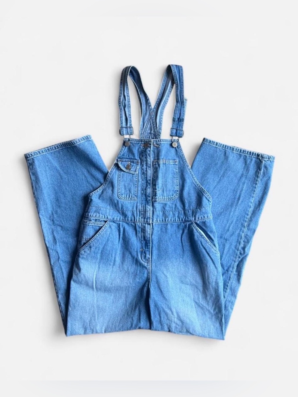 Vintage Esprit blue denim overalls Size M